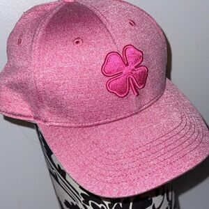 Lucky Brand Pink Clover Embroidered Cap